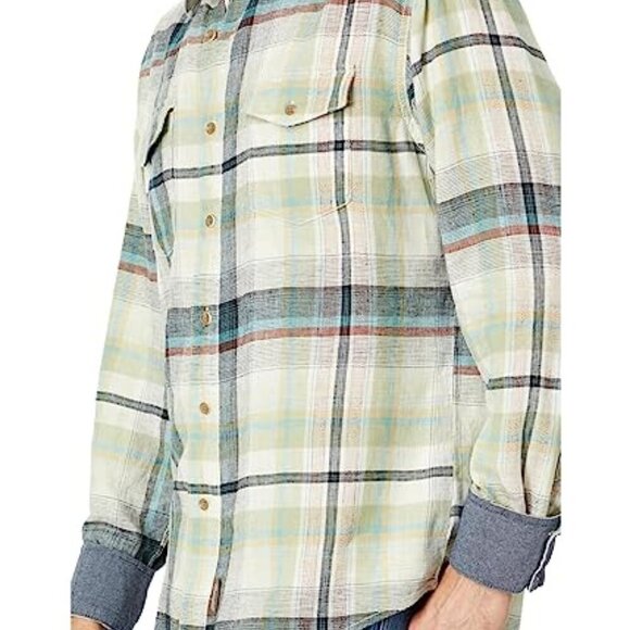 Wrangler Other - Wrangler Retro Premium Men's Long Sleeve Plaid Button Up Linen Shirt